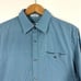 Calvin Klein Mens Size Medium Blue Gingham Print Slim Fit Cotton Dress Shirt
