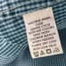 Calvin Klein Mens Size Medium Blue Gingham Print Slim Fit Cotton Dress Shirt