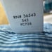 Calvin Klein Mens Size Medium Blue Gingham Print Slim Fit Cotton Dress Shirt