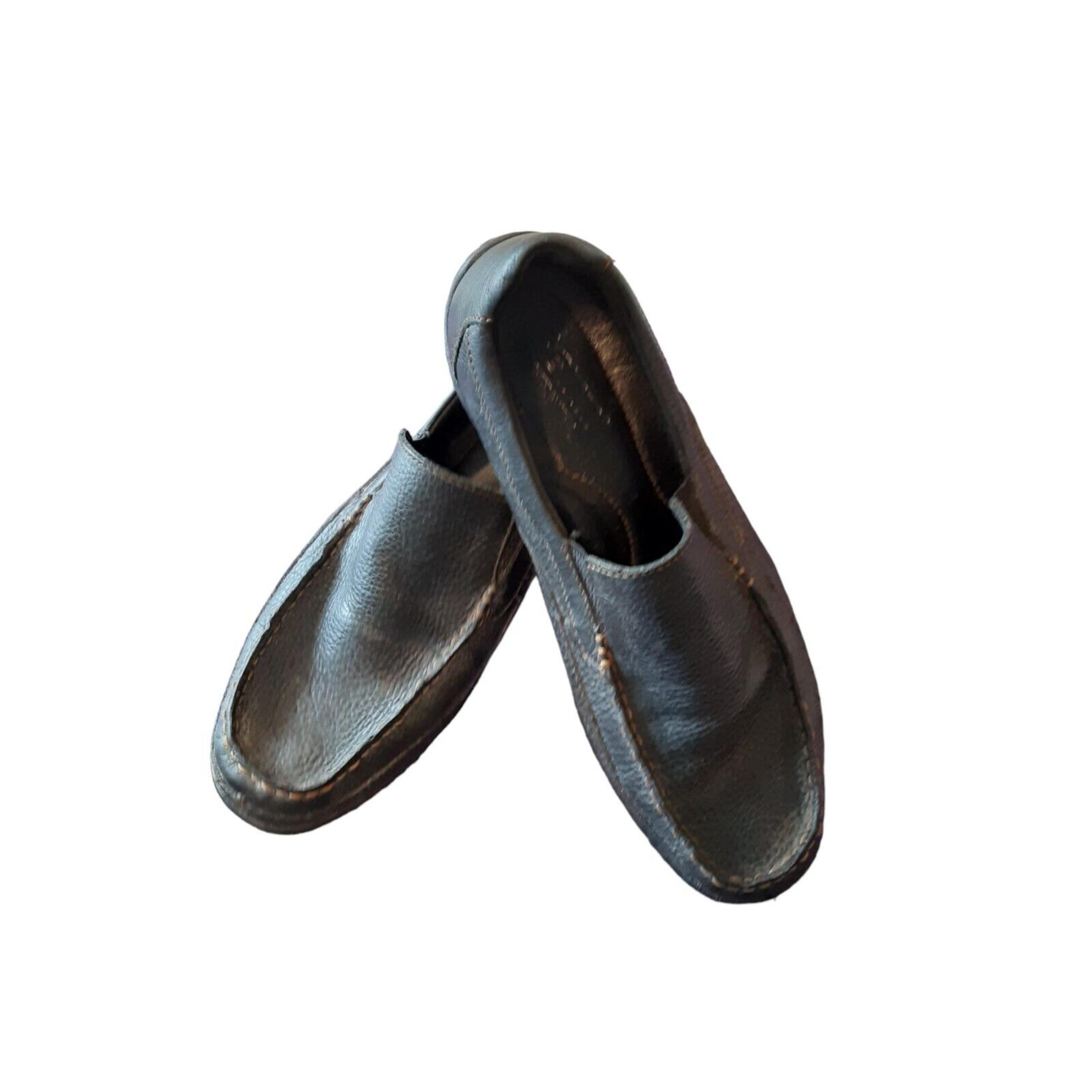 BORN Driving Shoes Size 10 M Men’s Black Leather Loafers Slip On H18003 Casual
