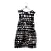 RED Valentino Black & Tan Ribbon Print Fit & Flare Size IT 50 US 14