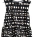 RED Valentino Black & Tan Ribbon Print Fit & Flare Size IT 50 US 14