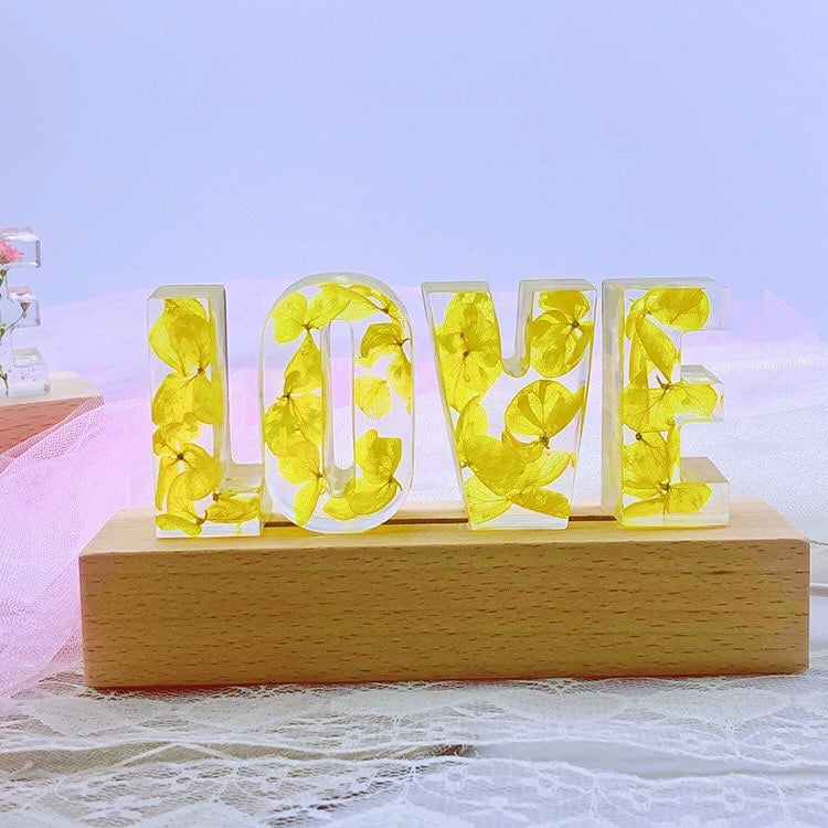 letter led rose light Lover wife