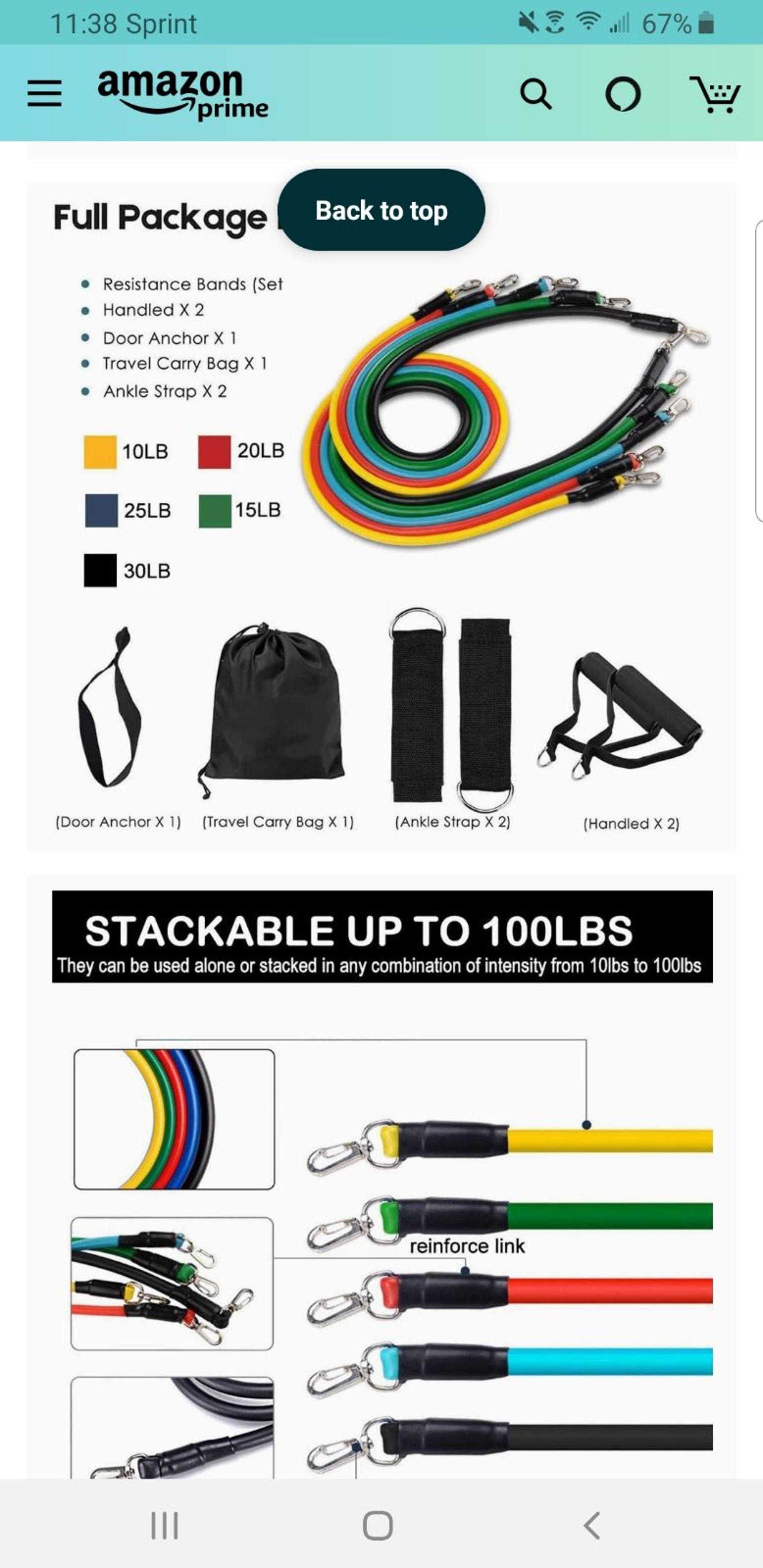 Resistance Bands Set 11 Pieces