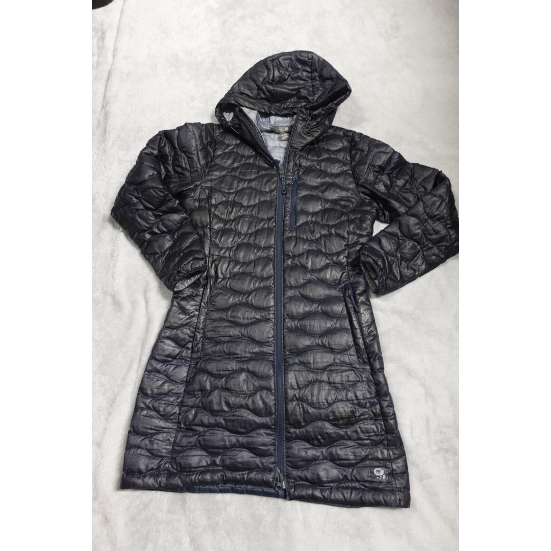 MOUNTAIN HARDWEAR Nikwax Hydrophobic Down Hooded Puffer Jacket Winter Coat S