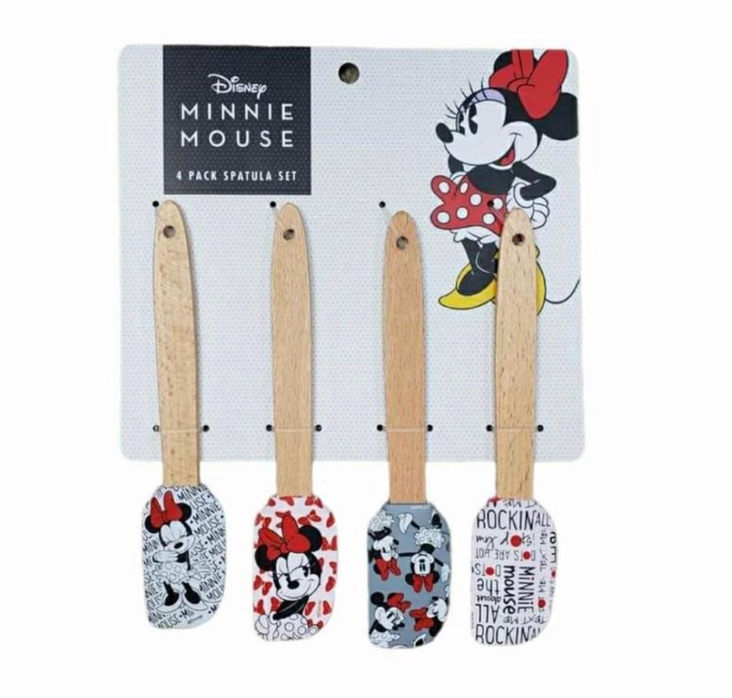 Minnie mouse 4 piece silicone spatulas