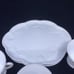 Set of 4 Vintage Indiana Colony Harvest Grape Milk Glass Snack Plate Luncheon