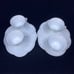 Set of 4 Vintage Indiana Colony Harvest Grape Milk Glass Snack Plate Luncheon