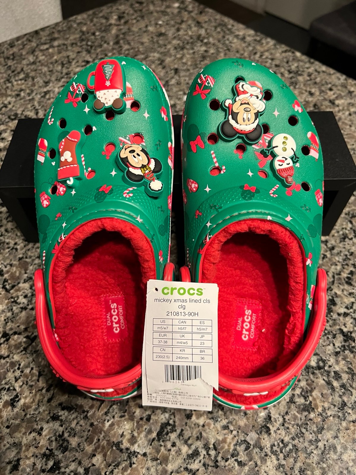MICKEY MOUSE HOLIDAY LINED CLOG