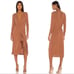L'Academie The Judy Midi Dress in Terracotta Size: Small