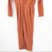 L'Academie The Judy Midi Dress in Terracotta Size: Small