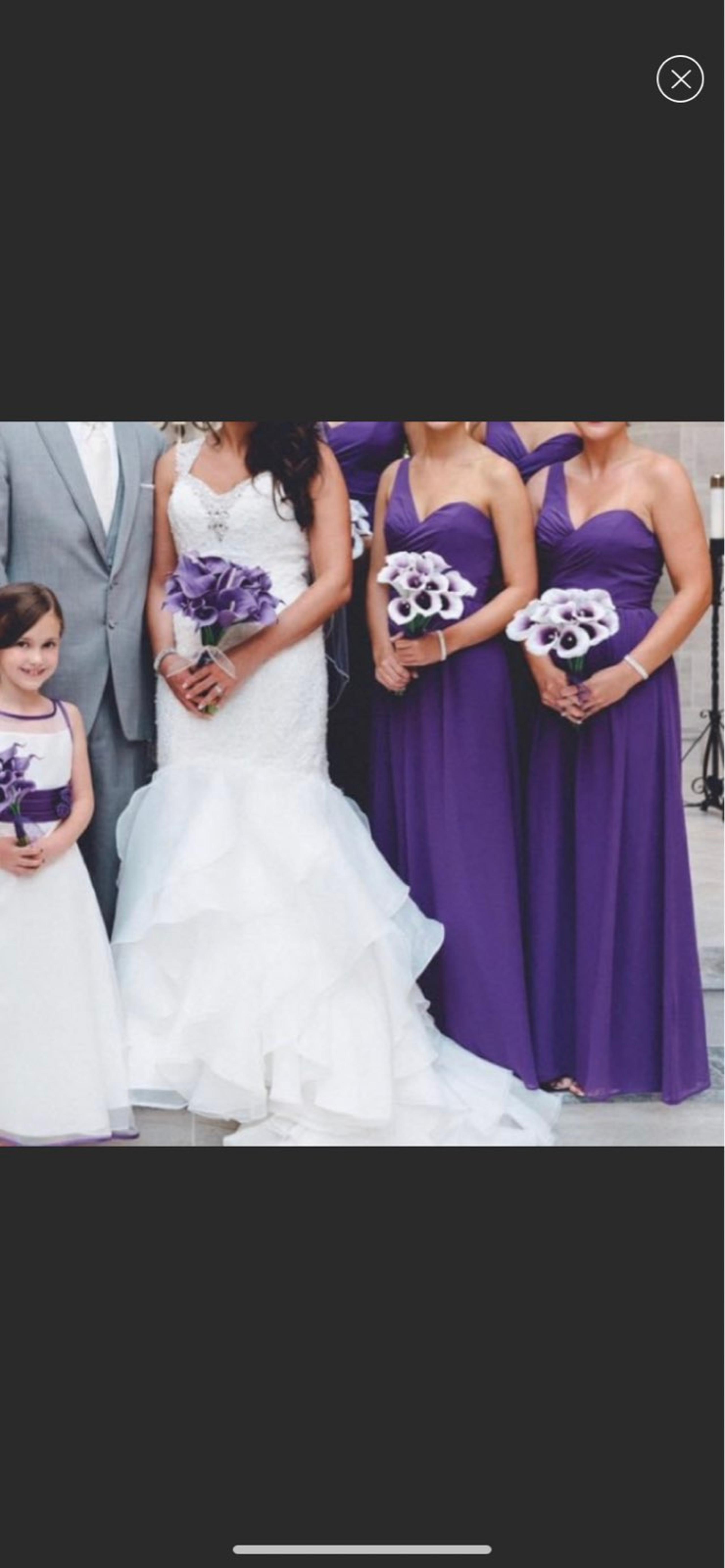 Alfred Angelo purple maxi dresses