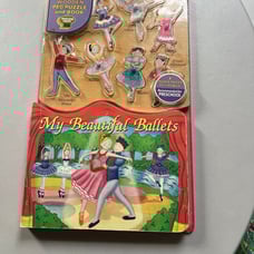 Rare My Beautiful Ballets Nutcracker XL Peg Puzzle Book Board