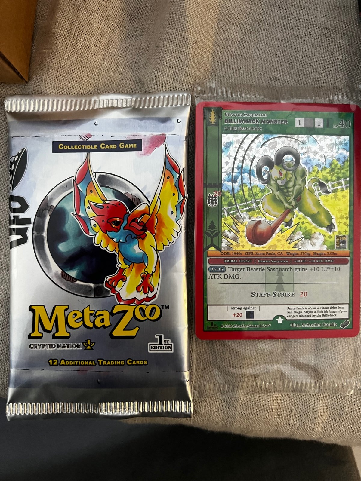 Billiwhack monster sdcc metazoo promo pack