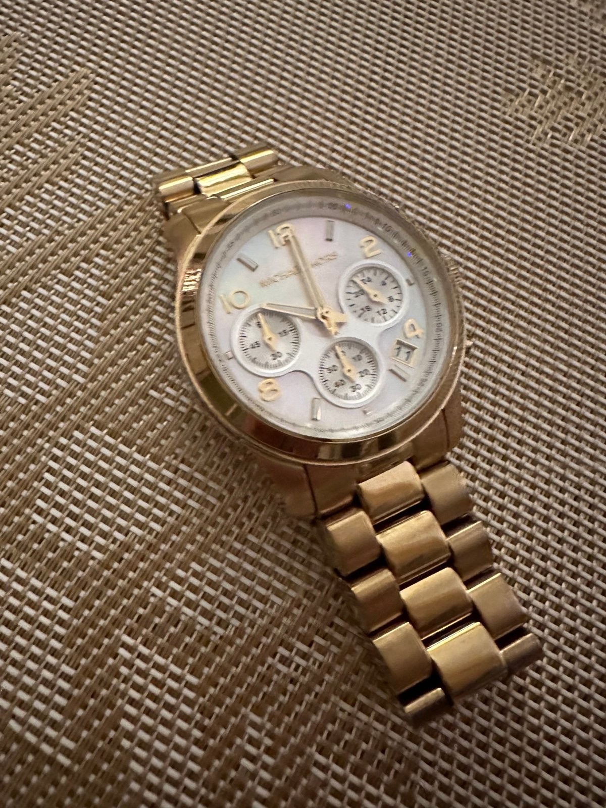 michael kors watch pearl face
