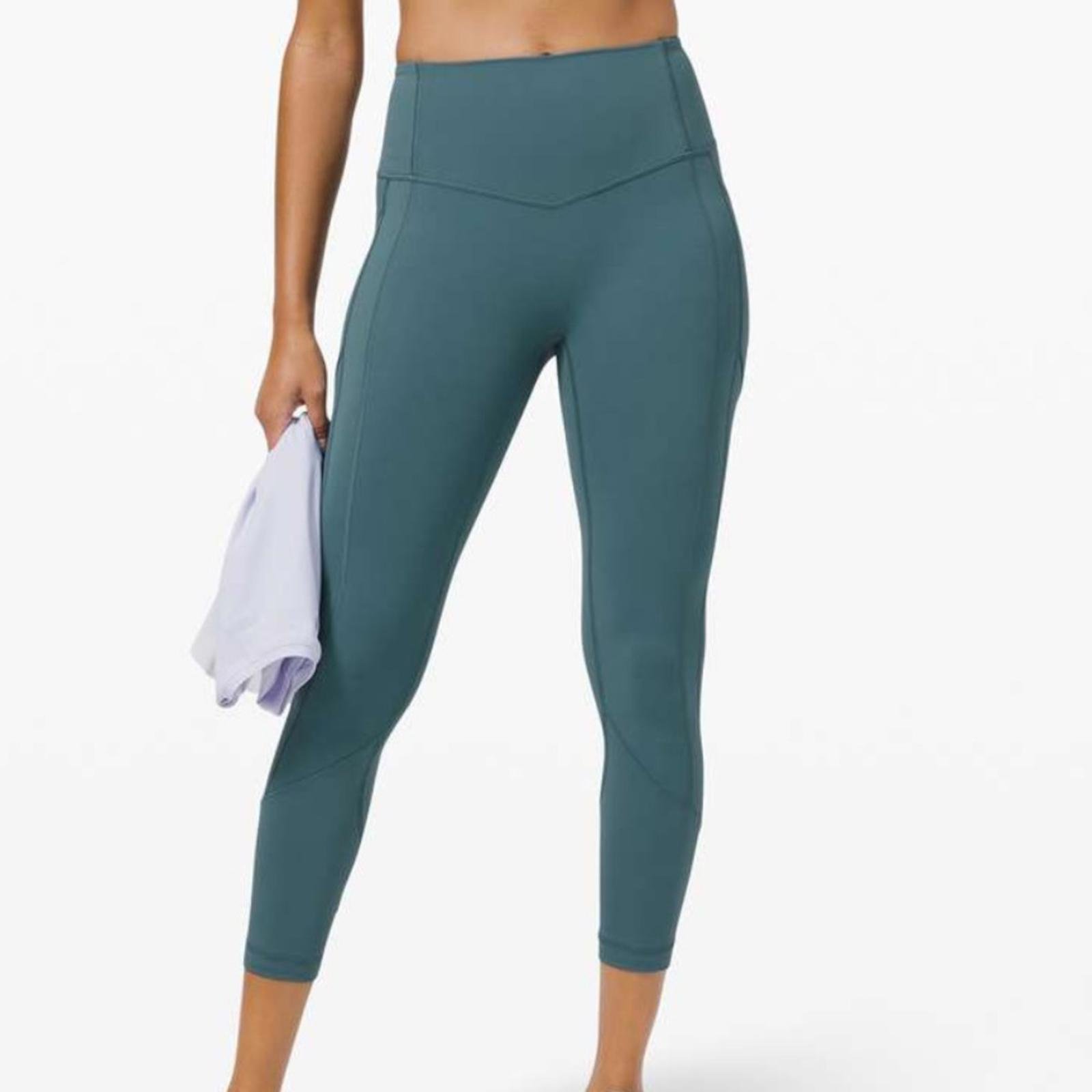 Lululemon All The Right Places Crop 23 - Desert Teal size 4