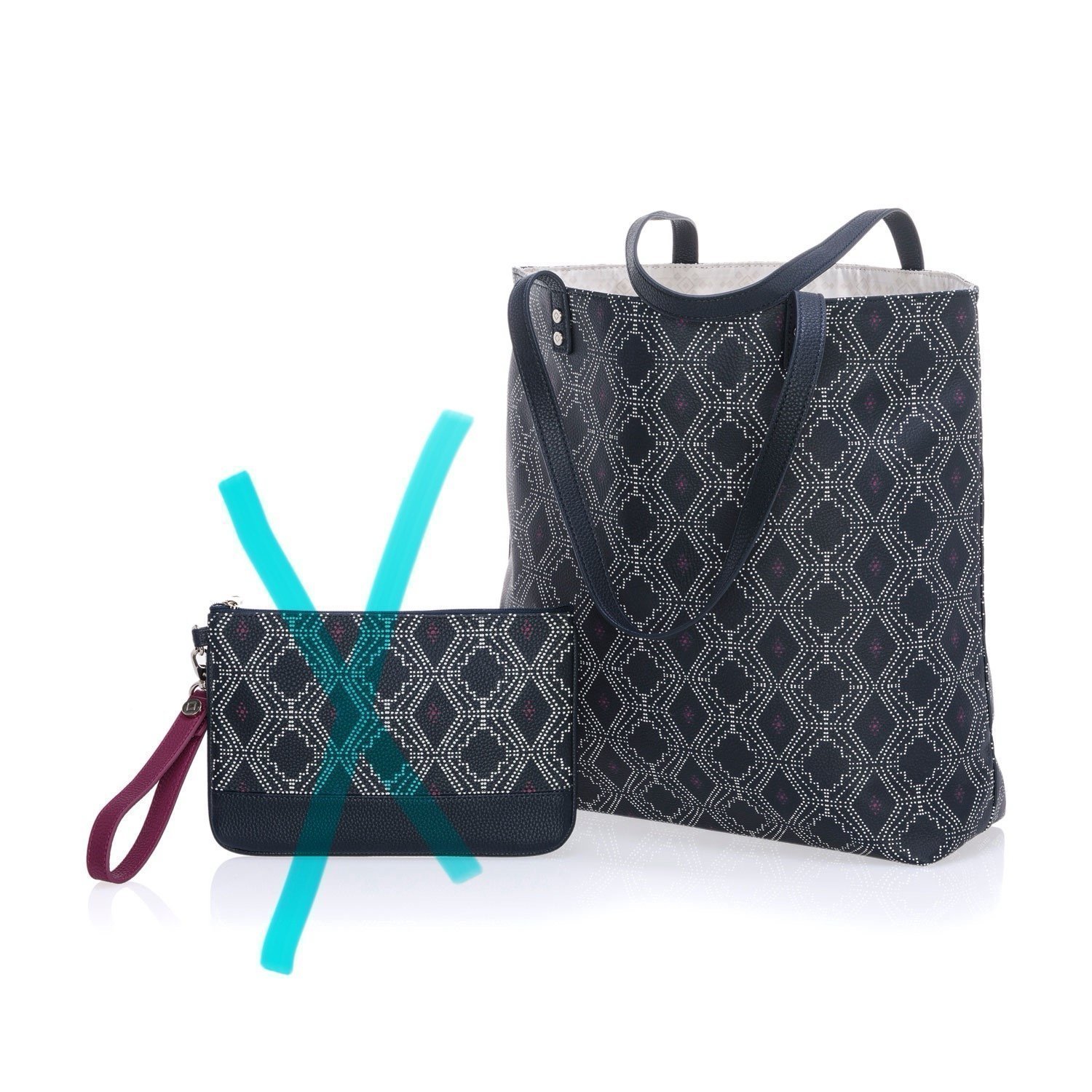【THEAIRTOWN】dot pattern eco bag★ Around The Town Tote NWT Thirty One Gifts Around Town Tote
