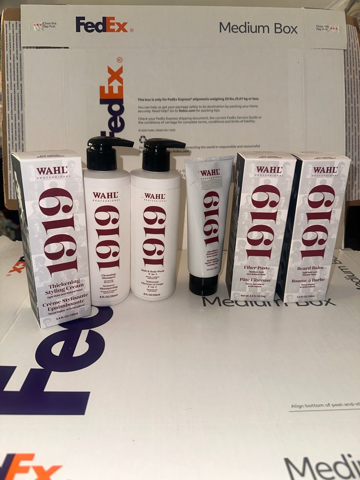 6pcs wahl 1919 professional hair care kit