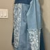 Miss Me Boho Pieced Paisley Print Denim Jacket Oversized Multi Navy Sz M NWT