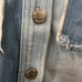 Miss Me Boho Pieced Paisley Print Denim Jacket Oversized Multi Navy Sz M NWT