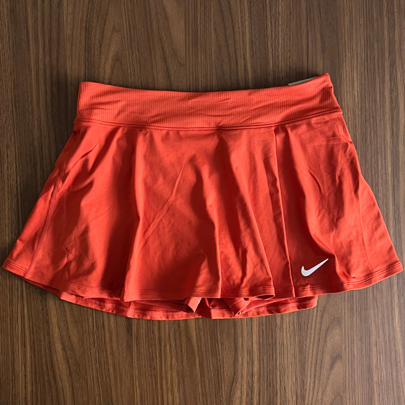 Nike Court Victory Womens Large Orange Tennis Skort Skirt DH9552-811 Pickleball