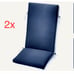 (2)x New IKEA Froson Cover for Seat Back Pad Outdoor Blue Cover Only 403.918.03
