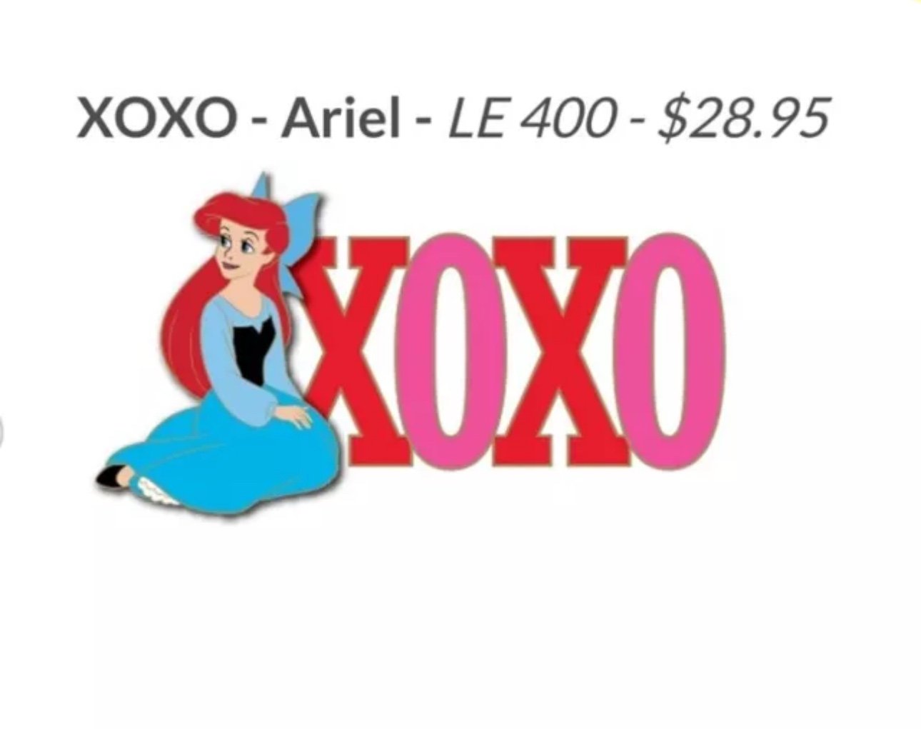 DSSH XOXO Valentine's Day Ariel Pin LE 400
