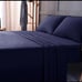 Deep Pocket Cool Bamboo Queen Sheet Set Navy