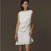 NWT IEENA for Mac Duggal Rhinestone Neckline Draped Mini Dress size 4