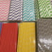 Lot of 56 packs of paper party straws