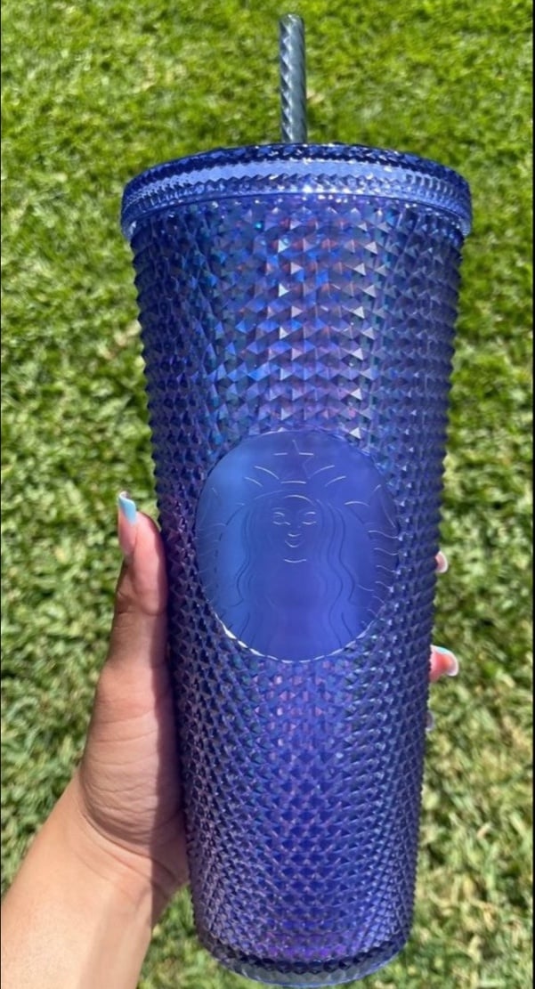 Disneyland Starbucks Iridescent Studded Tumbler 50th Anniversary