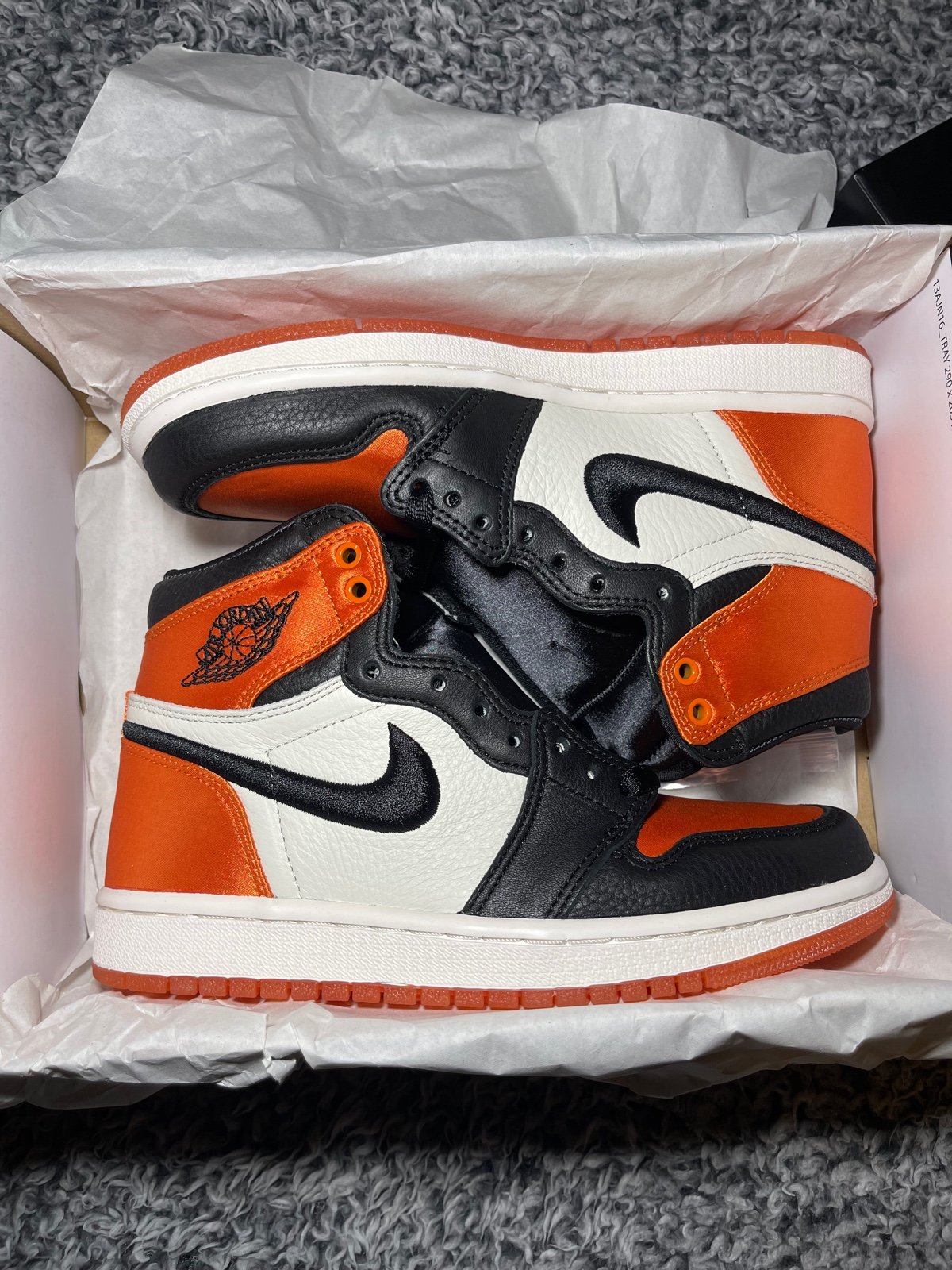 Satin shattered backboard Jordan 1s