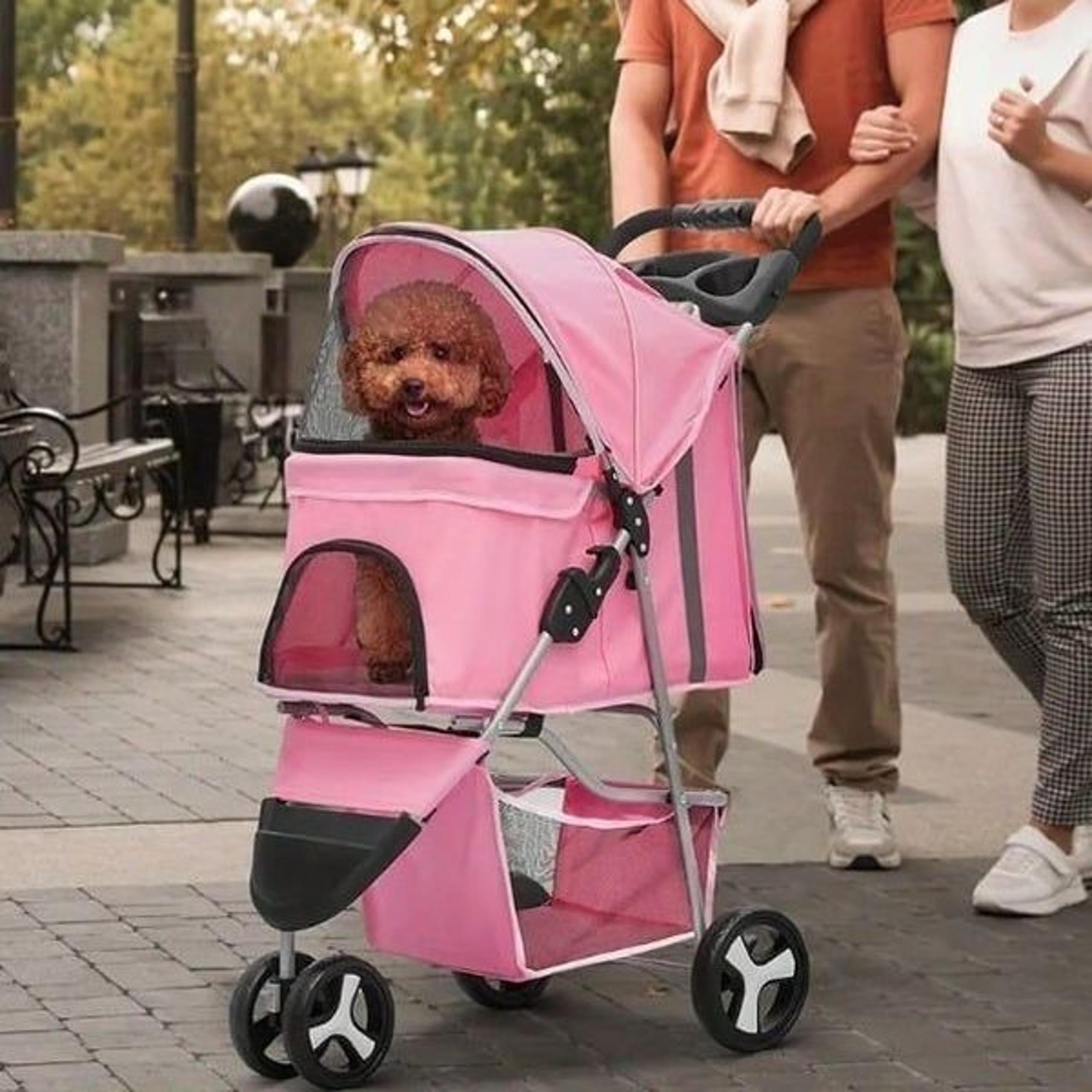 Pink Small to Medium dog stroller new in box