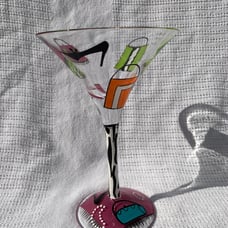 Lolita Shopaholic Too Martini Glass