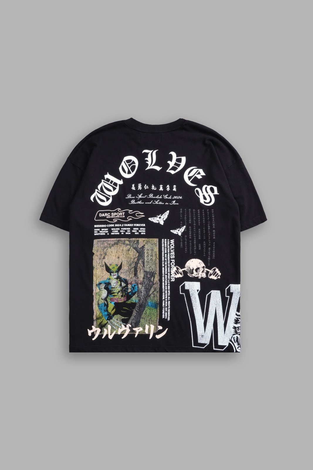 DarcSport WOLVERINE BUSHIDO PREMIUM OVERSIZED TEE IN BLACK XL