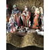 JC Penney Home Collection Rustic Porcelain Nativity Scene With Creche Used W/Box