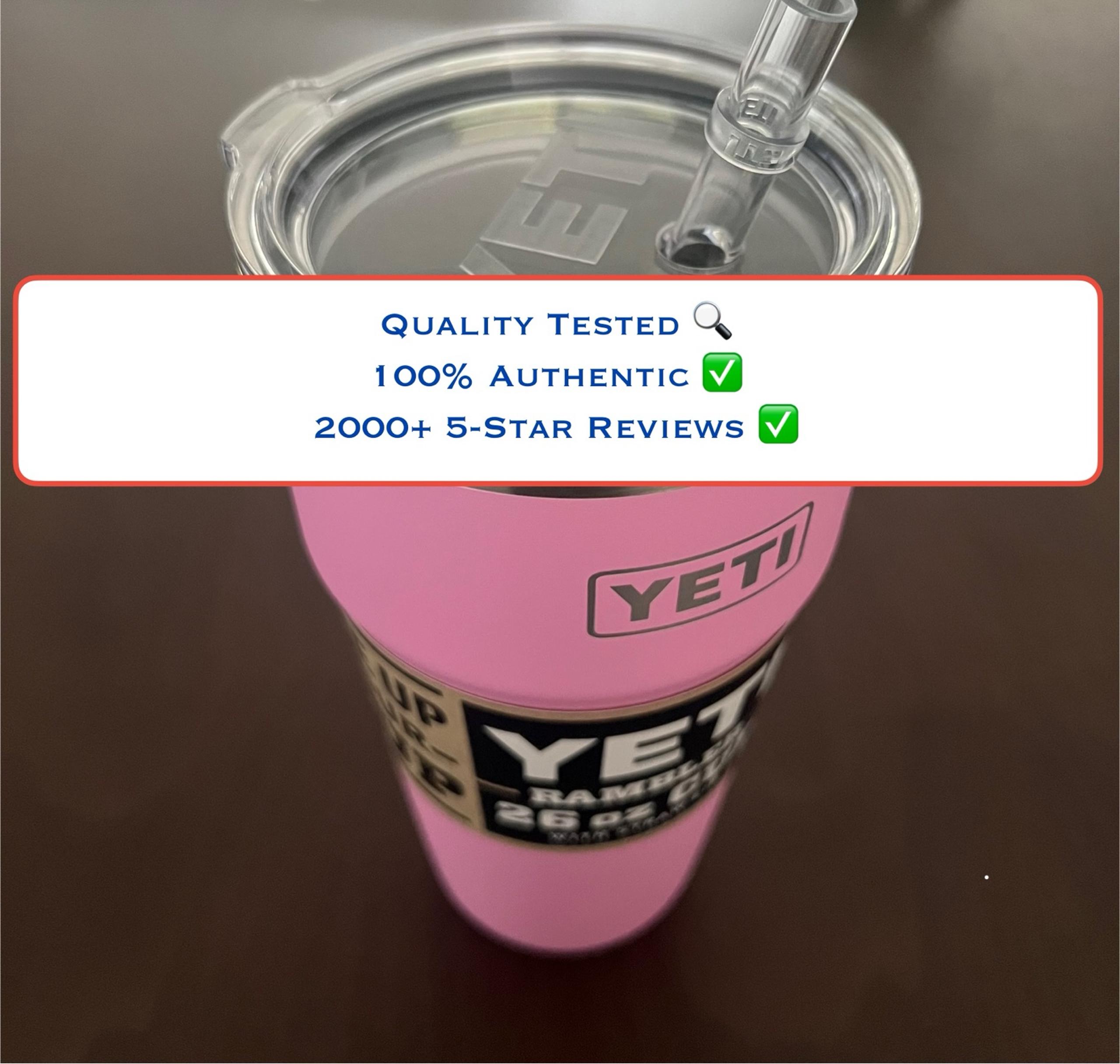 Yeti 26oz Rambler Tumbler Stackable Cup w/Straw Lid - Power Pink