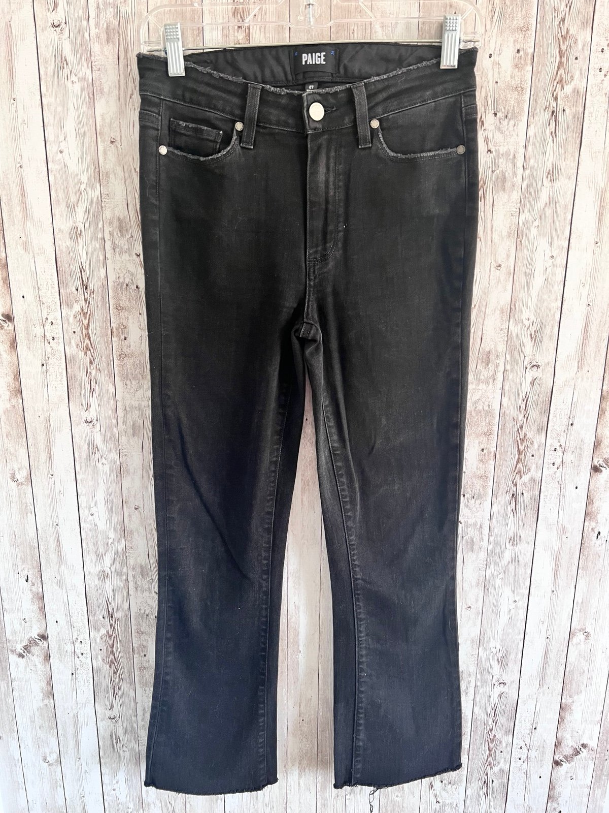 Paige Cropped Flare Jeans Size 4