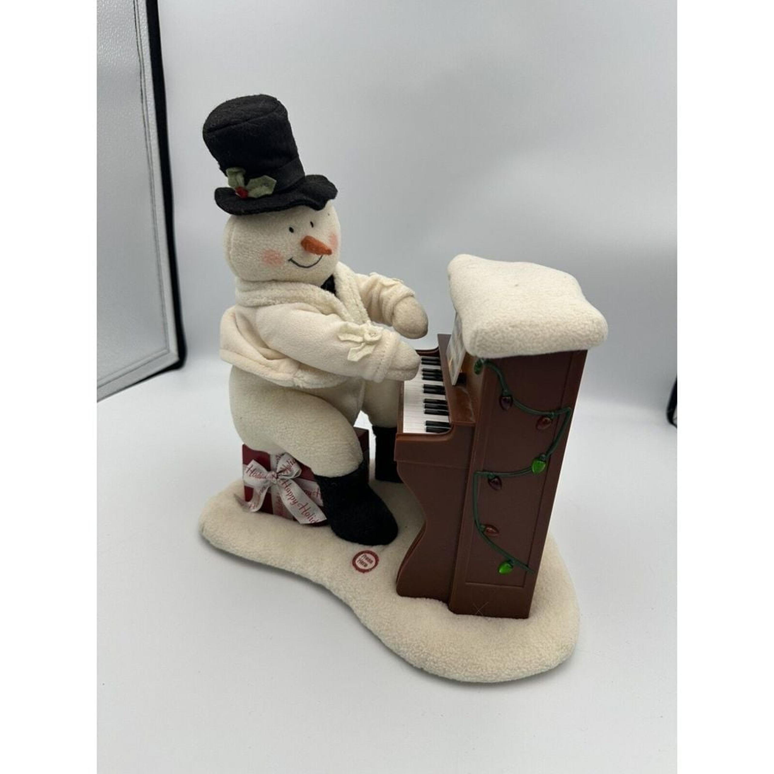 Hallmark Jingle Pals Snowman Playing Piano Lights Up & Musical - No Movement