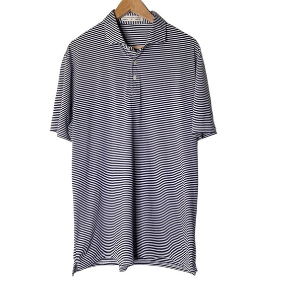 Holderness & Bourne Striped Collar Long Polo Shirt