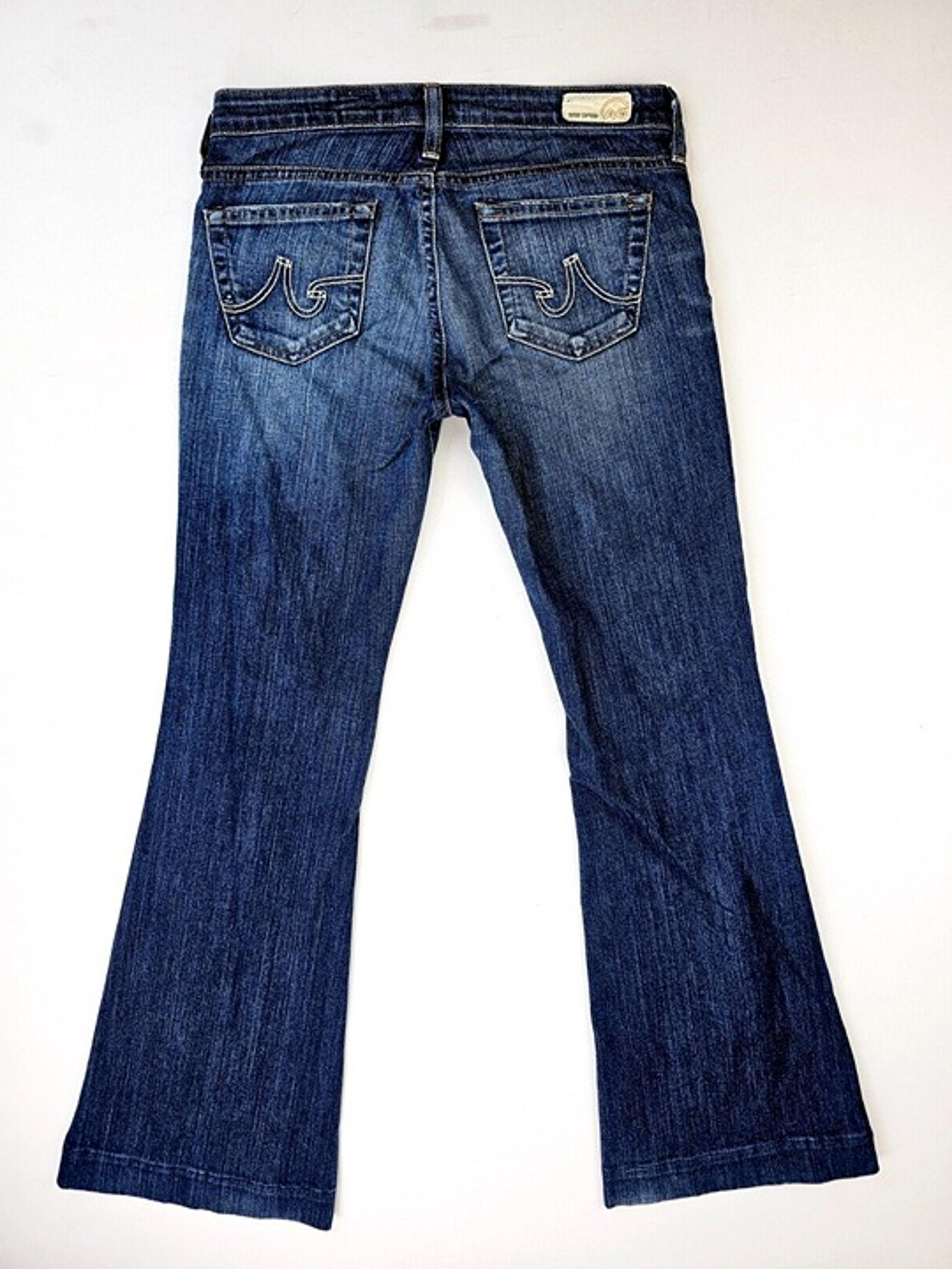 AG Adriano Goldschmied Size 25X31 Women's Belle Flare Blue Denim 5 Pocket Jeans