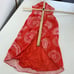 Andres Otalora Dress Womens 2 Orange Selva Midi Sarong Halter Tie Neck