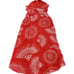 Andres Otalora Dress Womens 2 Orange Selva Midi Sarong Halter Tie Neck