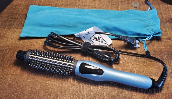 Curling Iron Brush, Dual Voltage Travel 1 Inch Ceramic Tourmaline Ionic For Wome