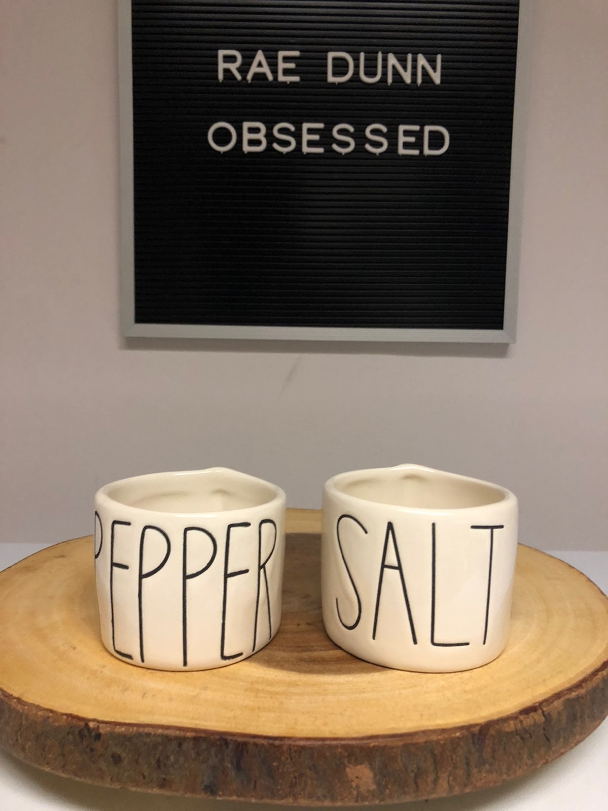 Rae Dunn salt and pepper