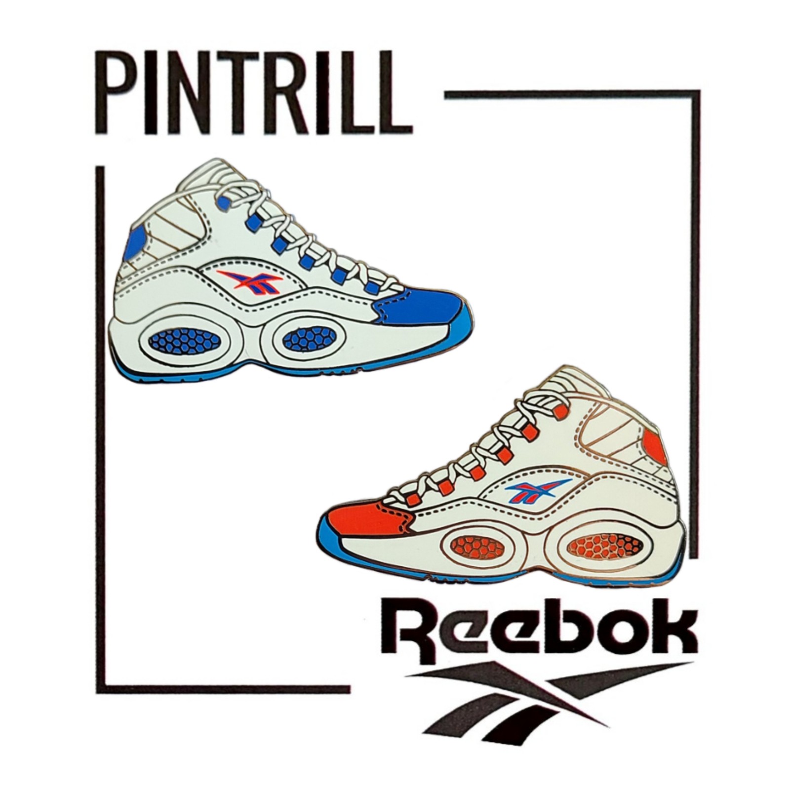 ⚡RARE⚡ PINTRILL x ALLEN IVERSON QUESTION MID SNEAKER PIN SET *BRAND NEW*