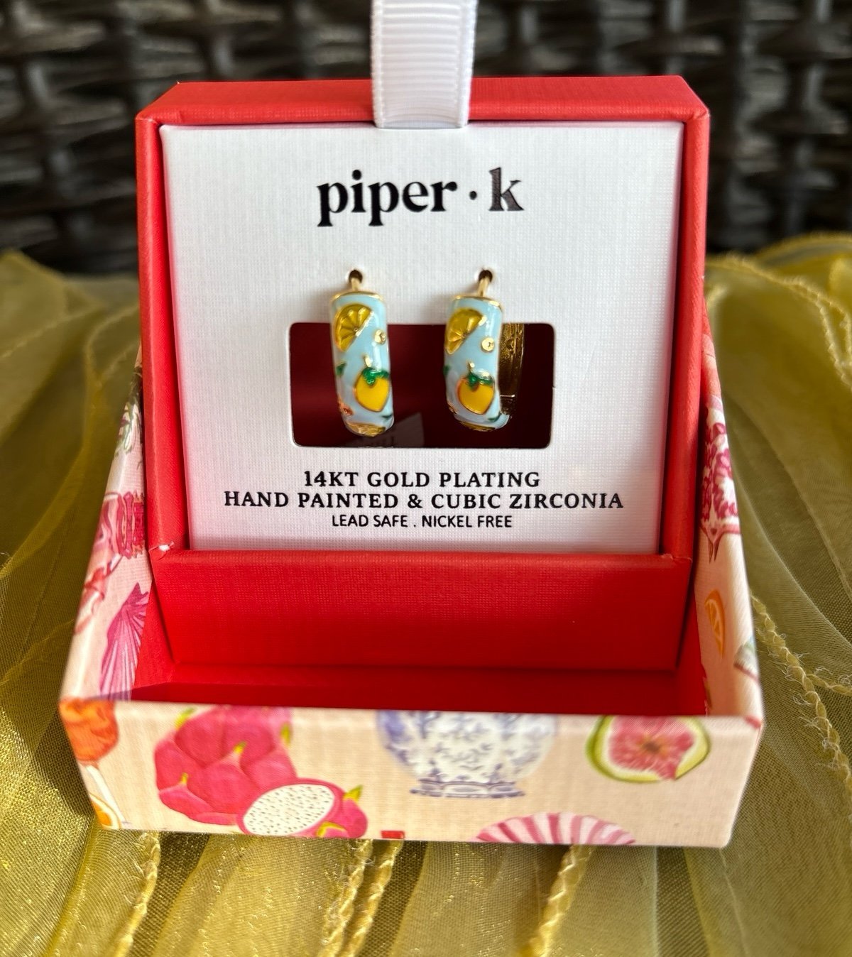 NEW RELEASE! Piper K Lemon Hoop Earrings