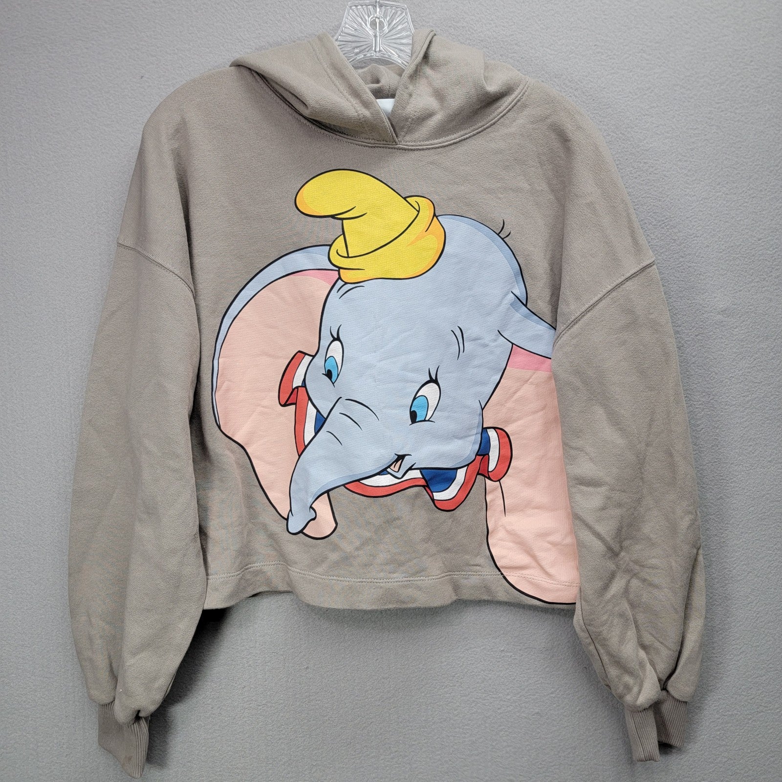 ZARA DISNEY DUMBO CROPPED HOODIE, SIZE S, NWT