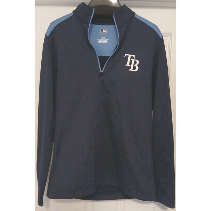 Jacket Genuine Merchandise TampaBay Rays Mens Sports 1/4 Zip