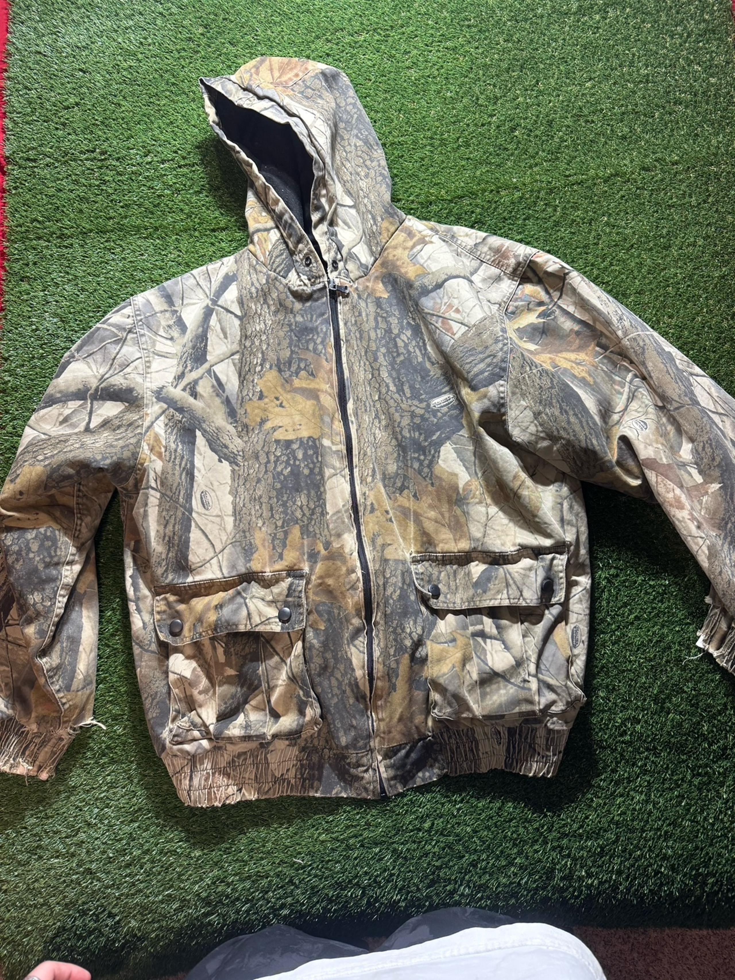 Mens camo hunting jacket
